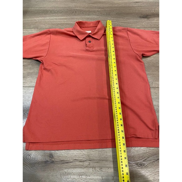 Bob Timberlake Polo Shirt Men's Large Orange Short Sleeve Golf - Picture 4 of 5